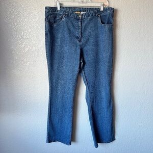 Ruby Road Jeans size 18 Stretchy Medium Dark Blue Denim Higher Rise